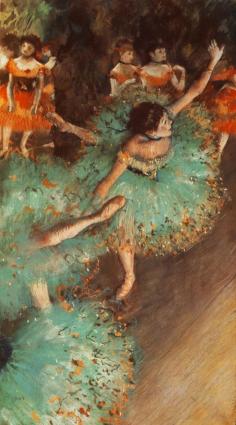 The Green Dancer - Edgar Degas.