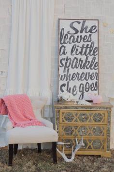 Sparkle Sign by TheHouseofBelonging on Etsy