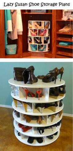 Lazy Susan Shoe Storage Plans--Will it fit my tall heels?