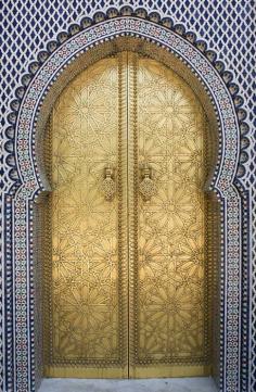 gold door