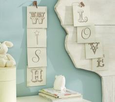 I love the Word Plaques on potterybarnkids.com