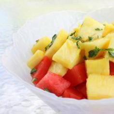 Pineapple and Watermelon Salad - The Girl Who Ate Everything