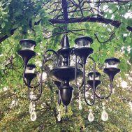 Solar light outdoor chandelier