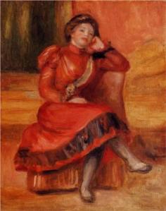 Spanish Dancer in a Red Dress - Pierre-Auguste Renoir
