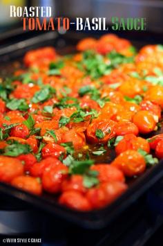 Roasted Tomato Basil Sauce - from @Lisa Phillips-Barton Phillips-Barton Thiele