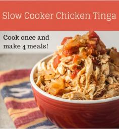 Bulk Cooking with the Slow Cooker:  Cook Once, Eat Four Times!