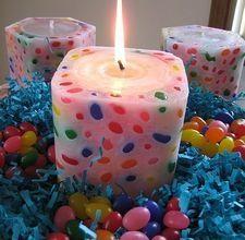 Jelly bean candles are seasonally festive and glow like stained glass when lit. The candles are easy to make with a few basic candle making supplies....