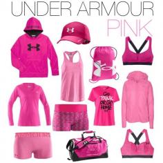 Under Armour Pink representing the brand as an ambassador!
