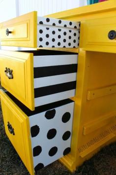 paint the sides of drawers