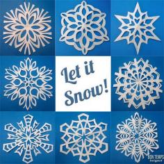 How to fold and cut great snowflakes - making this a birthday party activity for jane's friends.