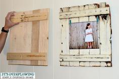 DIY Frame Tutorial~ a great gift idea for grandparents, Mother's Day, Christmas, too!