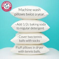 How to machine wash pillows