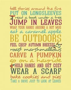 The best things about Autumn
