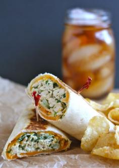 Crispy Chicken Salad Wraps