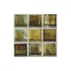 American Olean�13-in x 13-in Visionaire Gentle Earth Glass Mosaic Square Wall Tile (Actuals 13-in x 13-in)