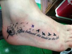 Gorgeous Foot Tattoo Ideas for Girls