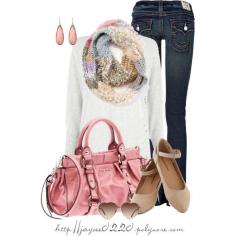 "Colorful Knit Scarf" by jaycee0220 on Polyvore