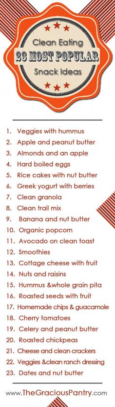 Trying to eat healthy? Try these snacks! #healthyeating #healthyliving