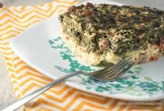 Sunday Slow Cooker:  Breakfast Hashbrown Spinach & Ham Casserole
