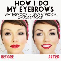 How to get waterproof, sweat proof and smudgeproof eyebrows: