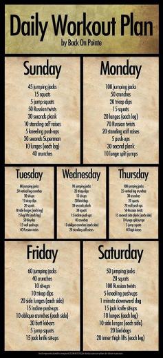 daily workout plan