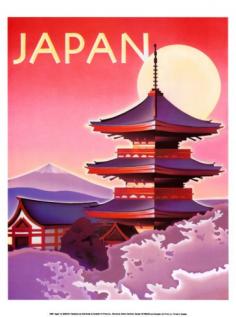 Japan travel poster