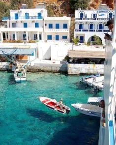 The village of Loutro on the Greek island of Crete.