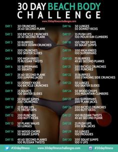 30 Day Beach Bikini Body Challenge