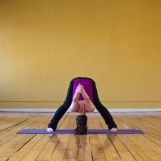 Wide-Legged Forward Bend Pose