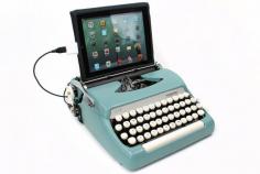 USB Typewriter Computer Keyboard -- Smith Corona Sterling "Mad Men" Style. $699.00, via Etsy.    For the rich retro girl!