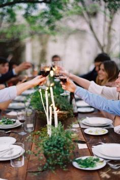 Dining al fresco.