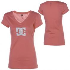 dc women's shirt | ... DC Womens Clothing and Shoes ⁄ DC Jenny Womens V Neck T-Shirt - Pink