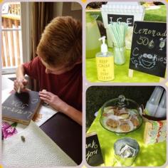 Lemonade Stand {Made by a Princess Parties in Style}