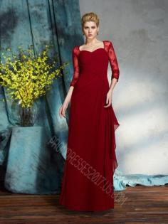 Sweetheart Lace Chiffon Floor-Length Mother of the Bride Dresses