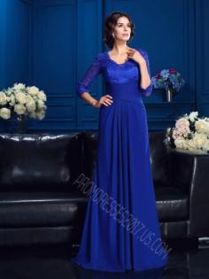 A-Line/Princess V-neck Chiffon Mother of the Bride Dresses