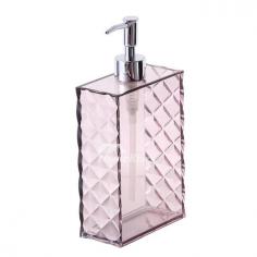 Pink Plastic Bathroom Liquid Soap Dispenser