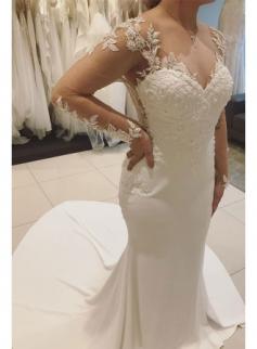 Designer Hochzeitskleider Mit Spitze | Brautkleider Meerjungfrau Online