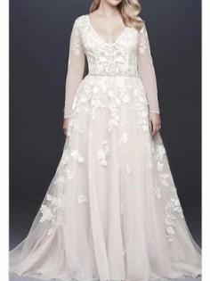Brautkleider Mit SpitzenÃ¤rmel | Hochzeitskleider GroÃe GrÃ¶Ãen