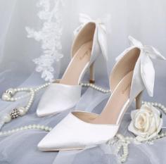 Brautschuhe Offwhite | Cremefarbene Schuhe Hochzeit