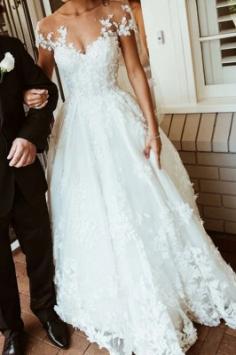 Brautkleider mit Spitze | Hochzeitskleider A Linie Mit Ãrmel