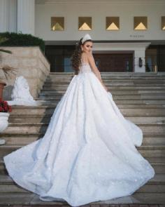 Luxus Brautkleider Mit Ãrmel | Prinzessin Hochzeitskleider Glitzer