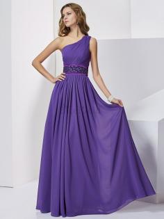 Chiffon Empire Taille Normale Taille Bodenlanges Ballkleid im Empire Stil