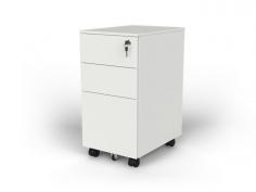 OL Agile Slimline Mobile Drawer Unit
Created with the flexibility of open plan workspaces in mind, the anti tilt Agile steel mobile is compatible with all OLG desking, but especially useful where workstations are narrow and more leg room is required. The mobile is 600mmH x 300mmW x 450mmD and includes two drawers, one file drawer, and is lockable. It is available in black or white powdercoat finish and includes a pen tray.

 

Product Features:

Five castors for ease of use, with anti-tilt functionality
Lockable
Includes a pen tray
600mmH x 300mmW x 450mmD
