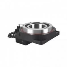 The working principle of hollow rotary actuators involves drive and transmission mechanisms. Taking motor-gear transmission as an example, the motor starts to rotate after power is turned on, and the power is transmitted to the small gear through the coupling. The small gear meshes with the large gear to achieve speed conversion, thereby driving the turntable to rotate at the set speed.