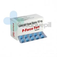 Sildenafil present in P Force Fort 150mg allows better blood flow for a firmer erection. To buy P Force Fort 150mg online at an affordable price, Goodbluepill is one of the best online pharmacies.