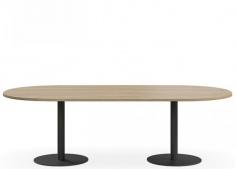 DD Duo Verse Boardroom Table with Black Base
Features:
Base Finish: Powdercoat Black
Top Colour Choice 50 Standard Colours. Please refer to the colour swatch link at the bottom.
25mm Thick Top Curved
Price includes 18mm platter
Warranty: 5 years