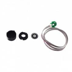 The photoelectric sensor inside the stepper motor encoder rotates synchronously with the motor shaft, and generates pulse signals by blocking the light source through the light-transmitting slots on the grating disk.