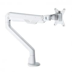 Dynamo Single Monitor Arm

Dynamo is a dynamic monitor arm intuitively designed to deliver seamless handling across installation, mounting and adjusting. Developed to move with you, Dynamo effortlessly rotates, pivots and extends, enabling tool-less and absolute adjustment to minimise eye and posture strain. The detachable VESA mounting plate is easily adaptable to support Laptops, MacBook, Thin-Client PC and Tablets, making it ideal for a host of applications, from commercial workstations, home office, retail and general areas requiring continual adjustment.

For curved screens and Thin-Client mounting the Dynamo HD tilter is an added accessory required to support the changing workplace requirements.

Features
Tool-less rotational portrait-landscape adjustment.
180° locking mechanism for lateral arm movement.
Dynamic gas strut for tool-less height and tilt adjustment.
Modular Installation
Detachable VESA plate allows independent monitor mounting.
Top-access install clamp-base eliminates under-table installation.
Suits 10-45mm top thickness.
VESA-mount laptop tray available.
Quality Components backed by a 5yr warranty.
Dynamic arm tested to 100,000 cycles for stability at any angle.
Load rating of 2-8 kg (Flat Screen Only)
Resolved cable management with clips and detachable covers.
Max Screen Size 17-30”