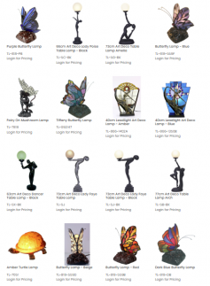 Shop the Latest Range of Wholesale Novelty Lamps Online 

G&G Bros offers a wide selection of novelty lamps at wholesale prices designed for retailers who want something with character and detail. From animal-shaped designs to art deco statement pieces, our catalogue brings together playful and artistic styles that light up any space with personality. Each piece is stocked, priced for wholesale, and ready for trade buyers. 

Our collection of popular range at wholesale prices of novelty lamps include: 

• Amber Turtle Lamp 
• Kissing Cats Lamp 
• Multi Colour Tortoise Lamp 
• 73cm Art Deco Lady Faye Table Lamp 
• Tiffany Butterfly Lamp 
• 40cm Leadlight Art Deco Lamp in Amber or Blue 
• Piggyback Turtle 
• Art Deco Table Lamp Arch 
• Purple Butterfly Lamp 

Every product listed is available for wholesale pricing upon login. Browse our full novelty range to find popular sellers and in-demand designs. 