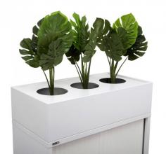 RL Planter Box

The Go Planter box will sit on top of a Tambour door cupboard or Lateral Filing cabinet and can be used with artificial or live plants.

It takes a 20mm pot and has an incorporated drip tray.

Backed by a 10 year warranty.

Features

Suitable for Live or Artificial Plants
Drip Tray Incorporated
Place of Top of GO Tambour Door Cupboard or Lateral Filing Cabinet
Available in 900mm or 1200mm Widths
Available in White or Black
Environmentally friendly with live plants
Fully assembled
Works in a workstation layout
